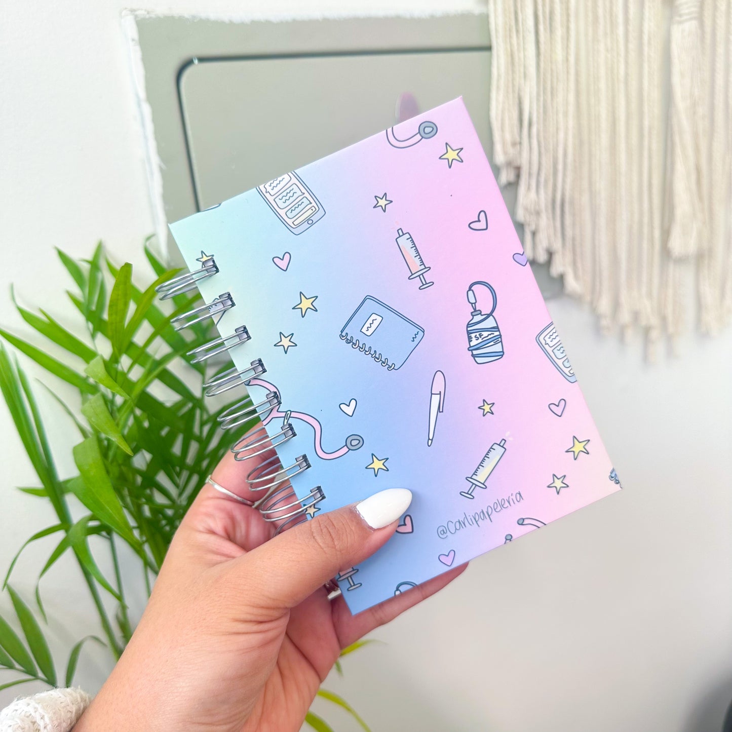 Mini libreta de apuntes y turnario
