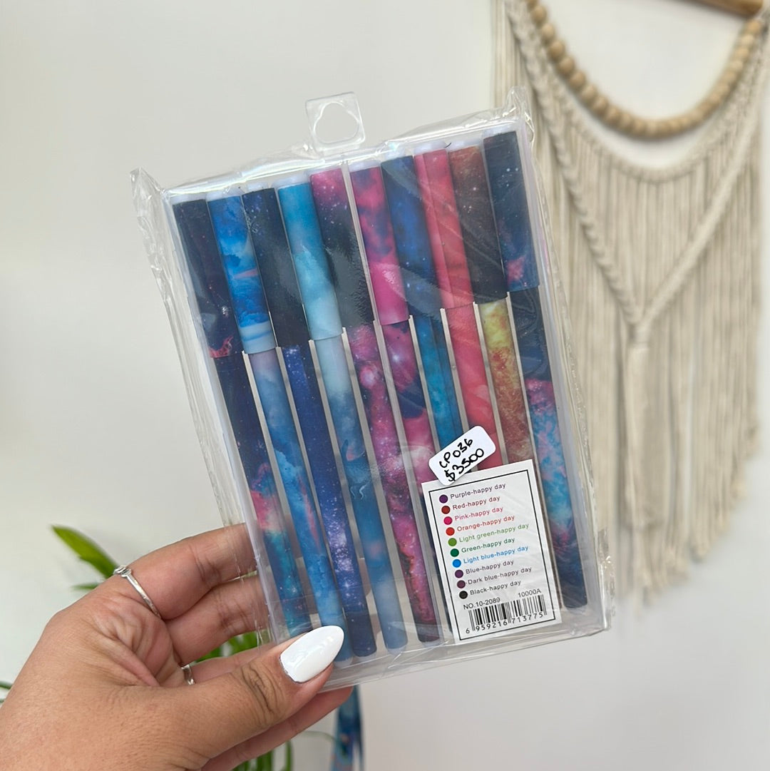 Set de lápices tinta